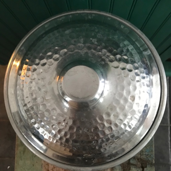 Vintage Hammered Metal Ice Bucket Italy - Picture 6 of 9